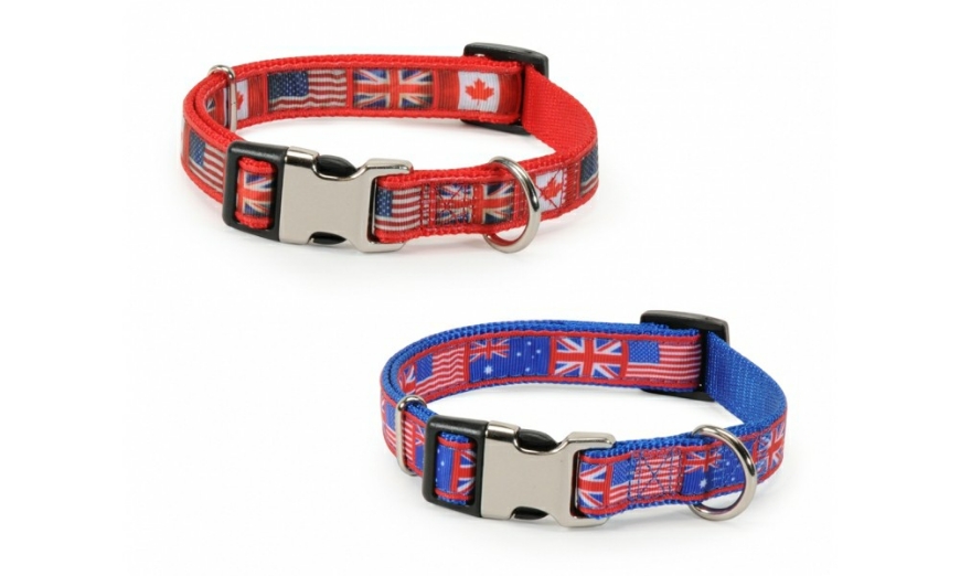 Picture of Camon Adjustable Collar Metal Buckle Flag 15 mm Blue