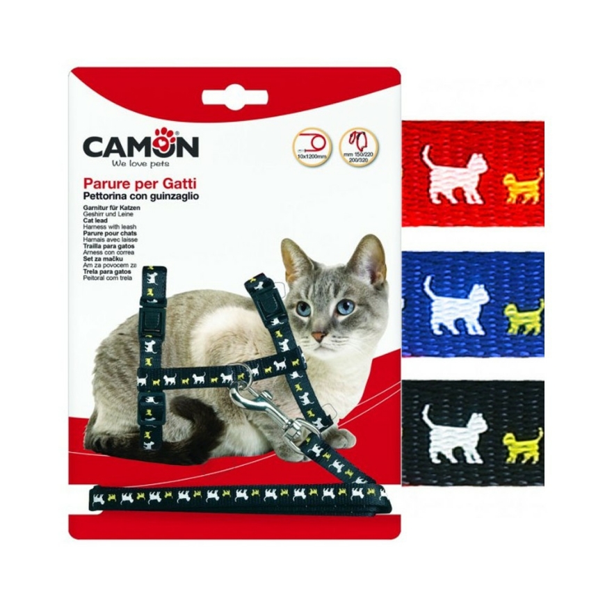 Picture of Camon Cat Leash Set 10X1200 Mm