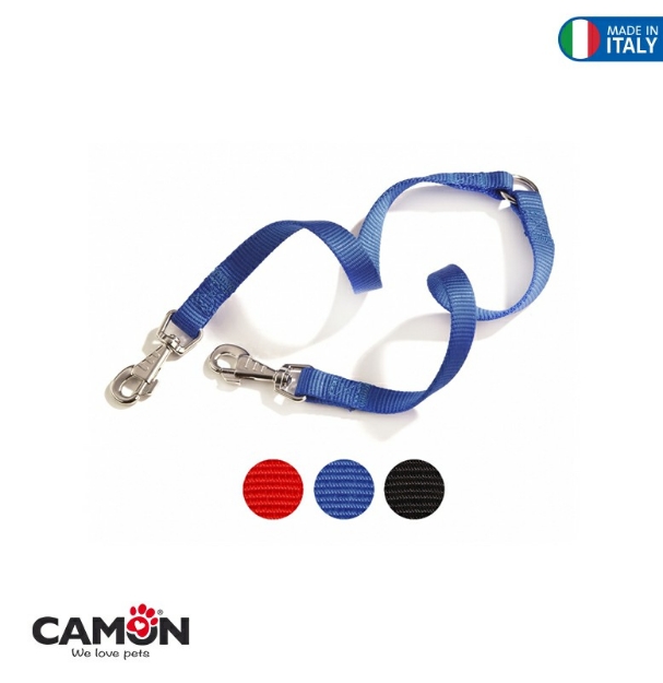 Picture of Camon Double Leash With Double Handlemm25X1100 Blue