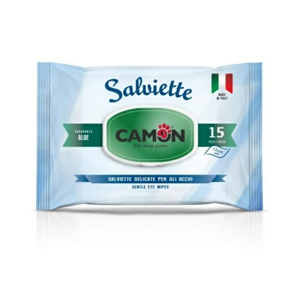 Picture of Camon Eye Wipes For Dog'S And Cat'S 15 Pc'S