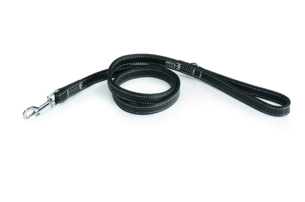 Picture of Camon Matching Calf Leather Dog Leash Black 20X1200 Mm