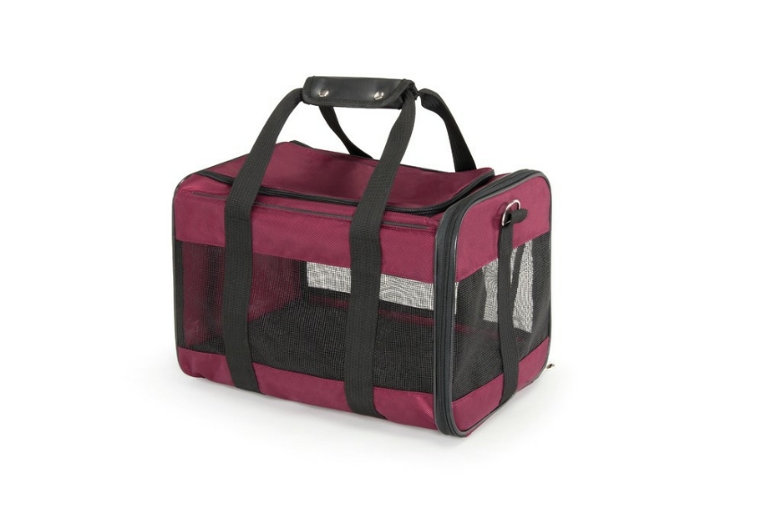 صورة Camon Pet Carrier Small Burgundy 36x28x28 cm