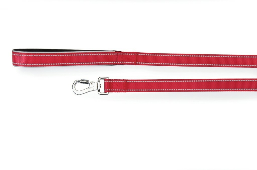 Picture of Camon Reflective Leash With Neoprene Handle Red 15X1200 Mm