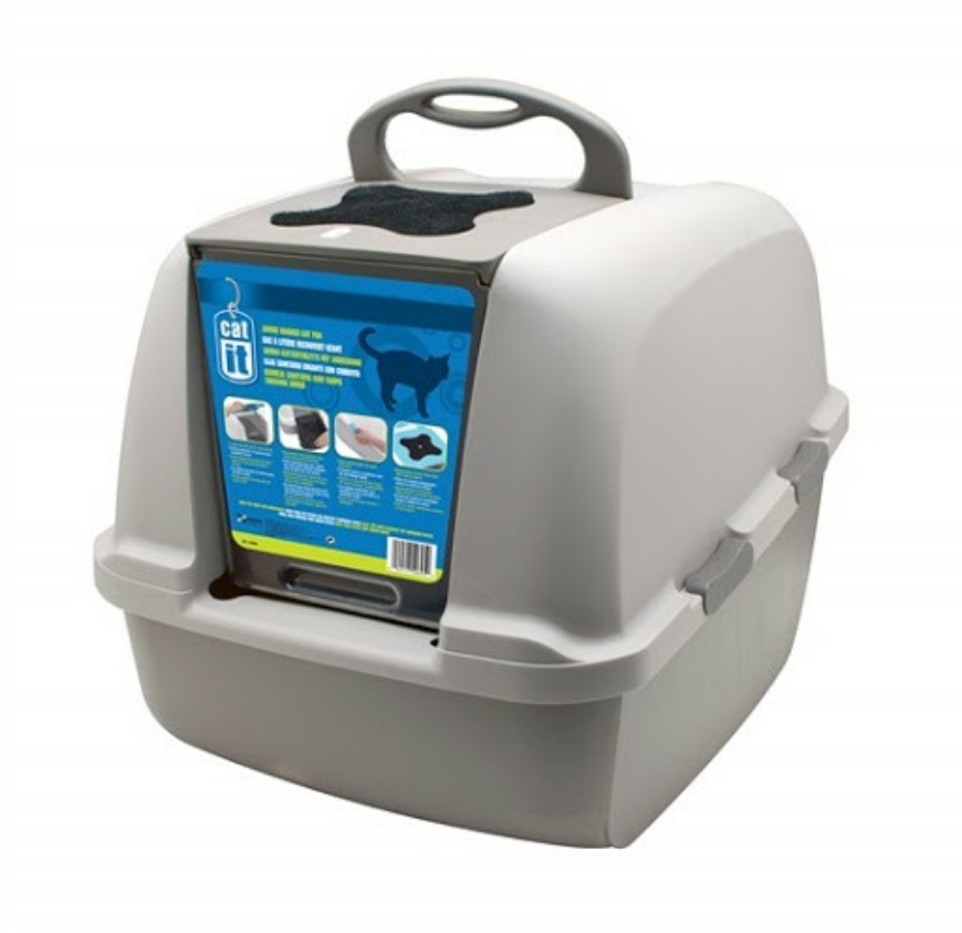 صورة Catit Jumbo Catlitter Pan 22 X 17 X 18.3 Inchesgrey Jumbo 