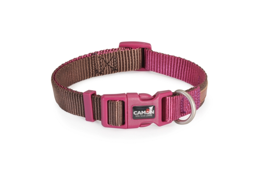 صورة Camon Adjust Collar Double Premium Brown Cyclam