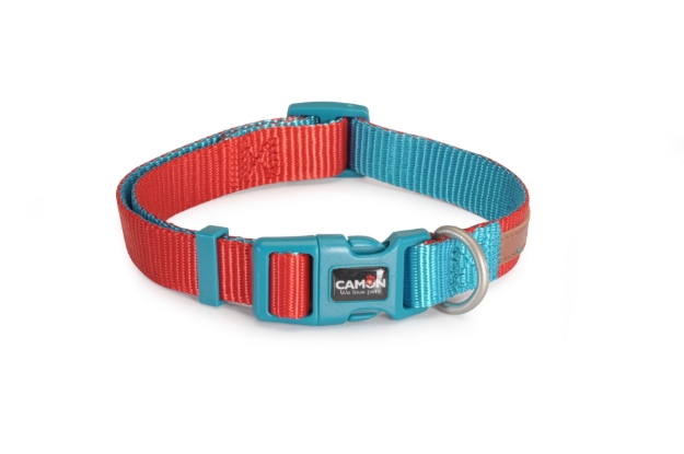Picture of Camon Adjust Collar Double Premium Red Teal