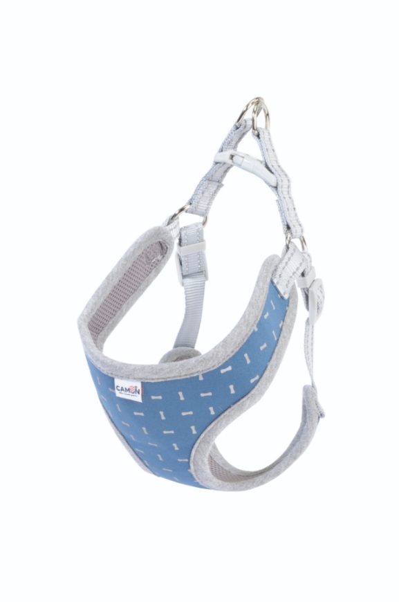صورة Camon Blue Harness With Reflective Bone Shaped