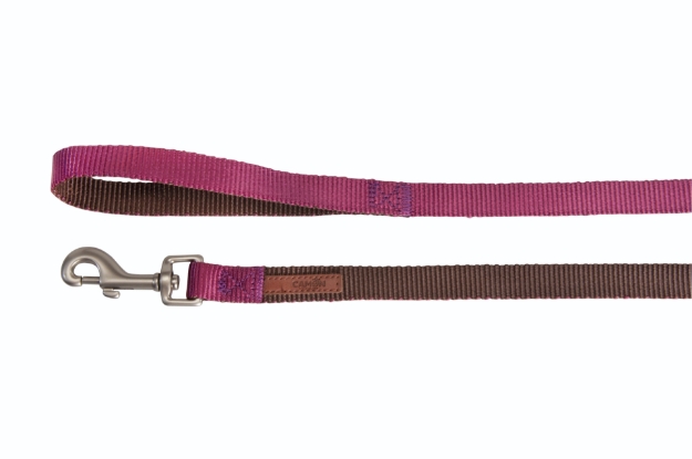 Picture of Camon Dog Leash Double Premium Brown Cyclam 