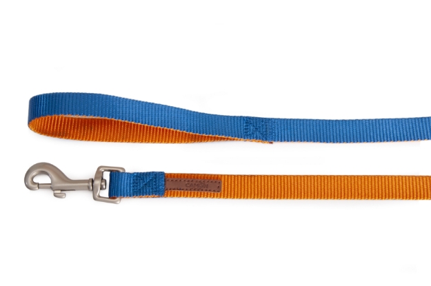 Picture of Camon Dog Leash Double Premium Orange Bleu 