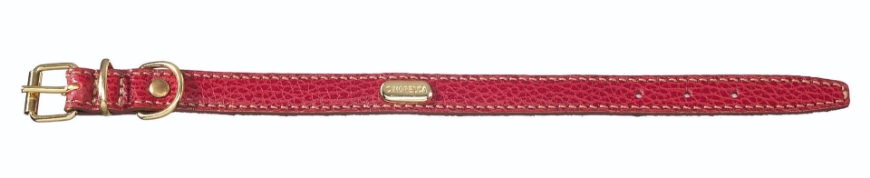 صورة Camon Flat Collar In Calf Skin Red