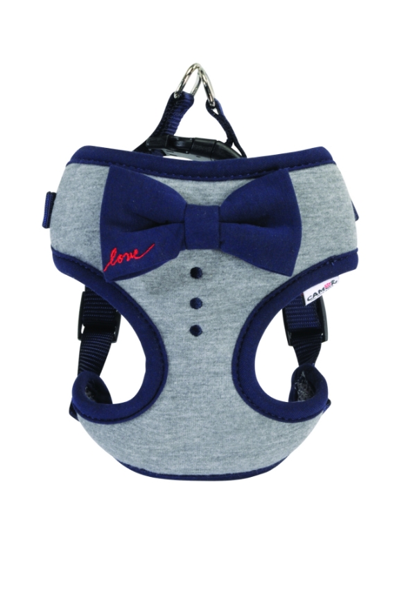صورة Camon Harness With Blue Bow Girth Grey