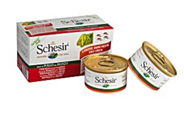 Picture of Schesir Dog Multipack Can Chicken With Beef In Jelly 4X85G