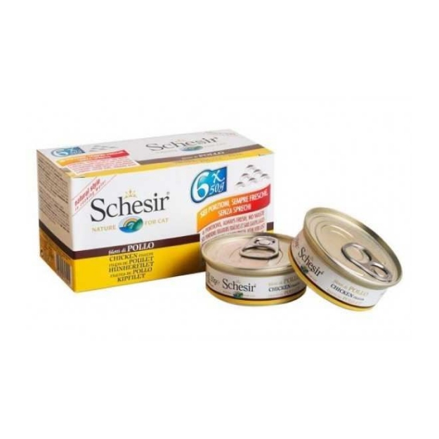 Picture of Schesir Cat Multipack Chicken With Rice 6X50G