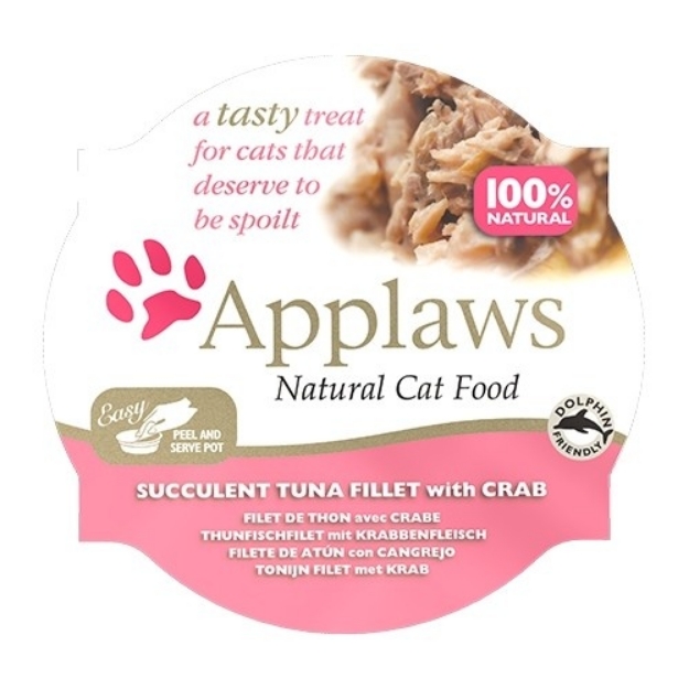Picture of Applaws Cat Pots Tuna Fillet With Crab 60G