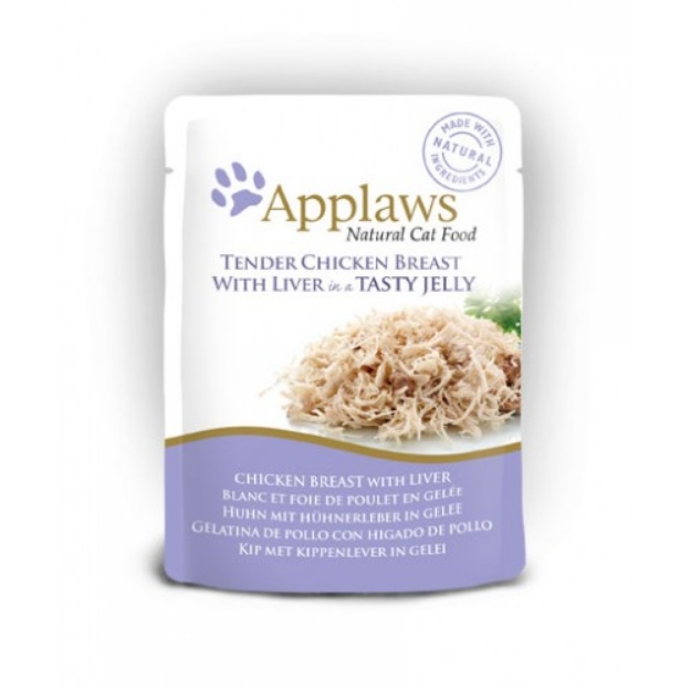 Picture of Applaws Cat Pouch Chicken Breast With Liver In A Tasty Jelly 70G