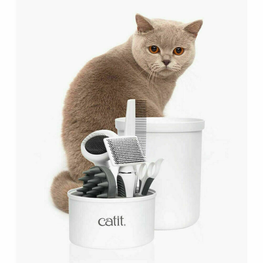 صورة طقم العناية بالشعر القصير catit