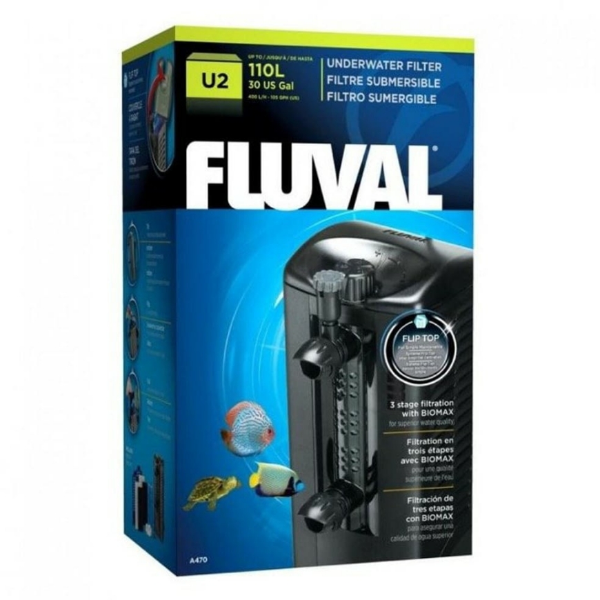 Picture of Fluval Underwater Filtr U2  Black Fluval U2 Underwater