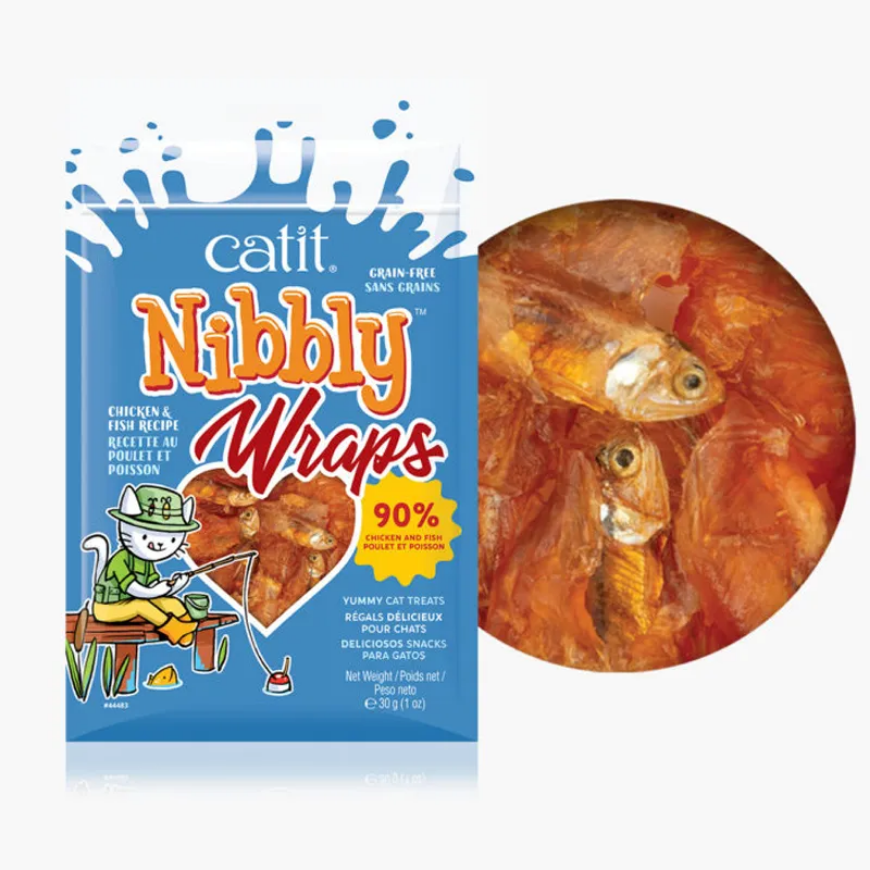 صورة Catit Nibbly Wraps Chicken And Fish 30G