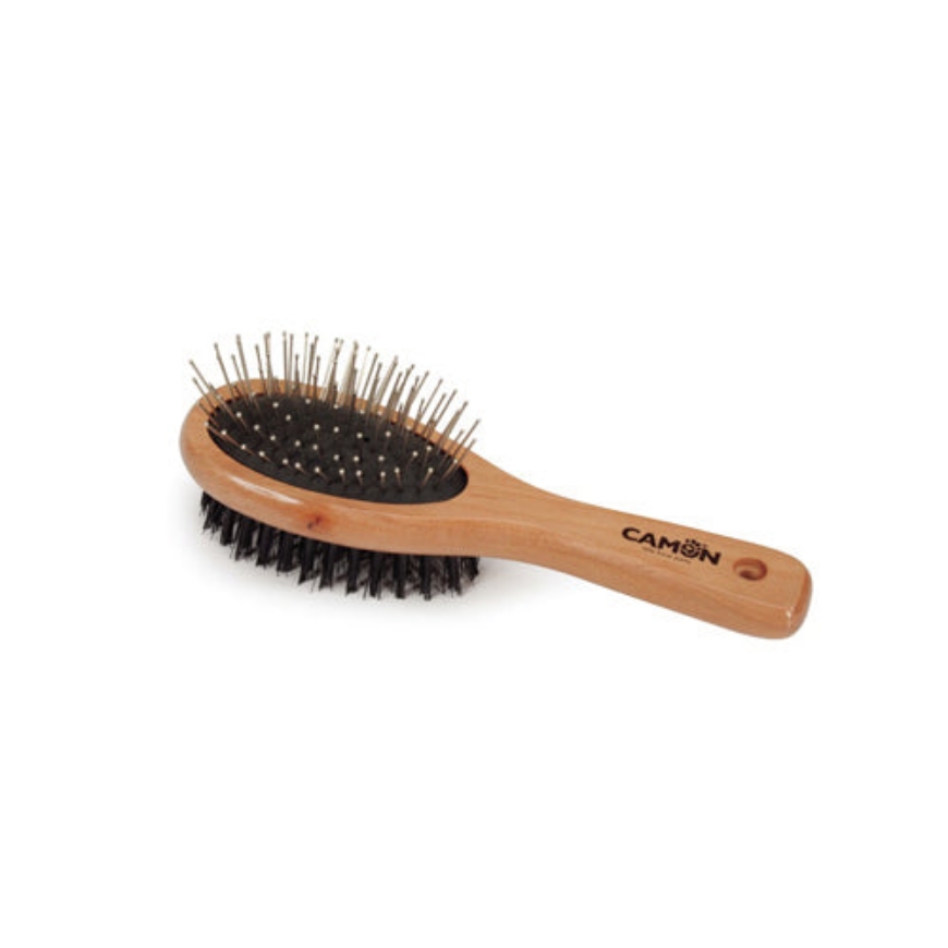 صورة Camon Double Wooden Brush Large/Medium