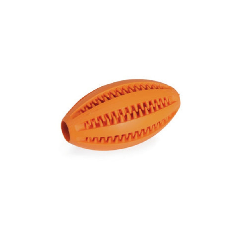 Picture of Camon Rubber Toy - Dental Fun Rugby Ball -110Mm