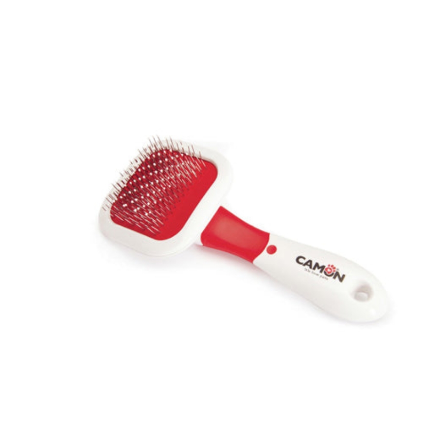 صورة Camon-Slicker-Brush-With-St-Steel-Plastic-Pins-62X62Mm-S