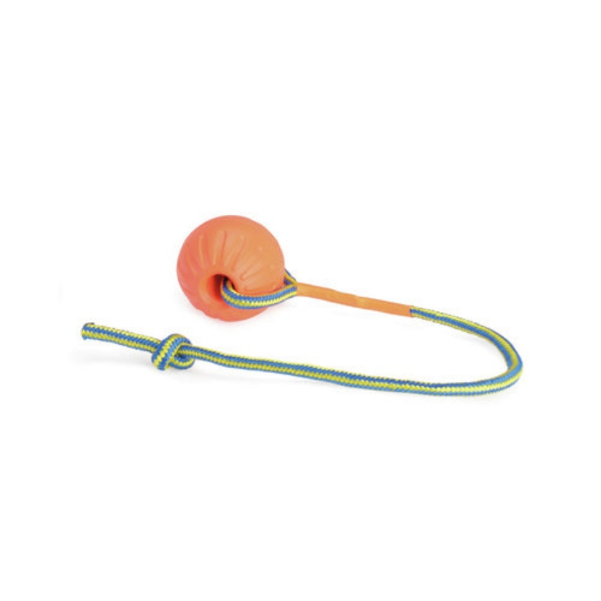 صورة Camon Dog Toy - Eva Ball With Rope - Orange