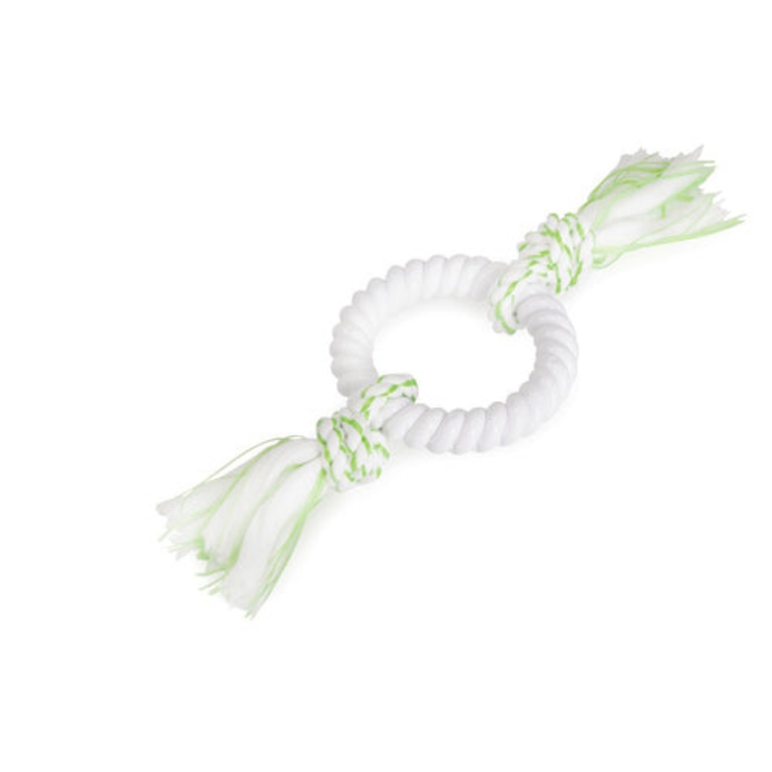صورة Camon Mint-Scented Dog Toy-Nylon Ring With Cotton Rope 25Cm