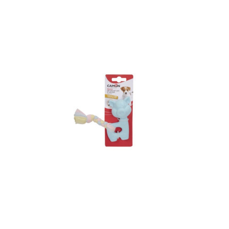 Picture of Camon Puppy Toy - Tpe Dog/Monkey/Pig 10Cm Plait+Squeaker