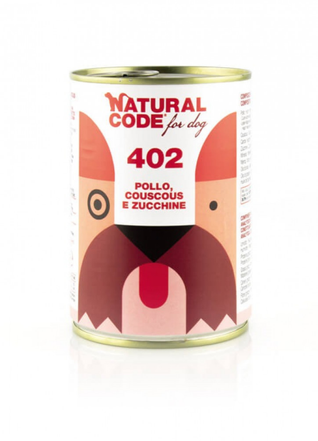 Picture of Natural Code 402 Chicken Couscous And Zucchini For Dogs 400G