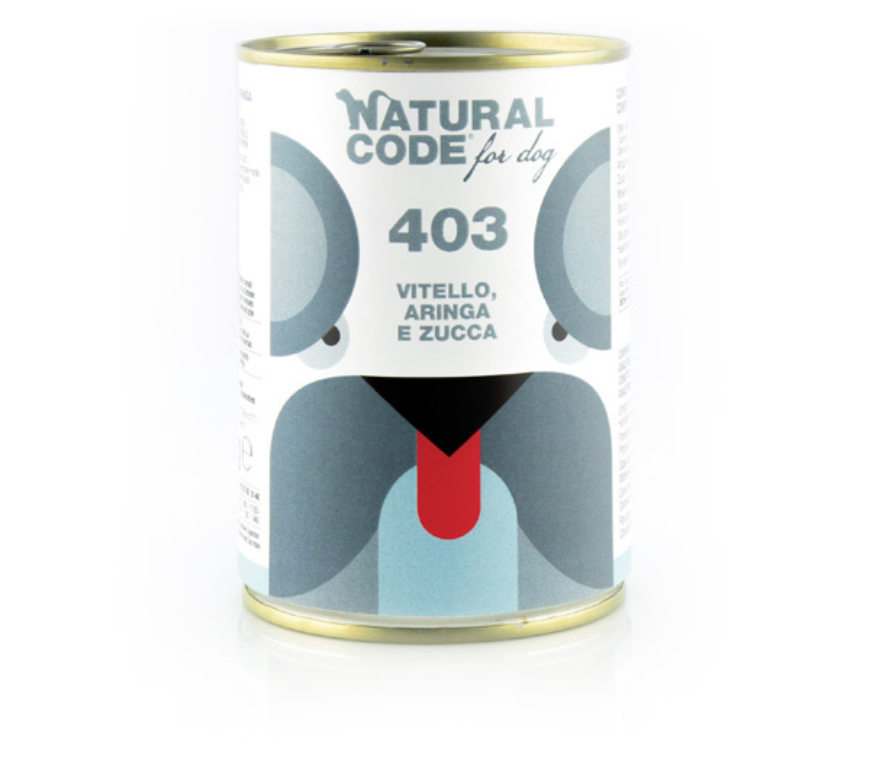 صورة Natural Code 403 Veal Herring And Pumkin For Dogs 400G