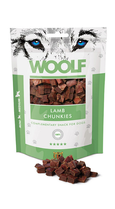 Picture of Woolf Snacks Lamb Chunkies Dog And Cat Treat