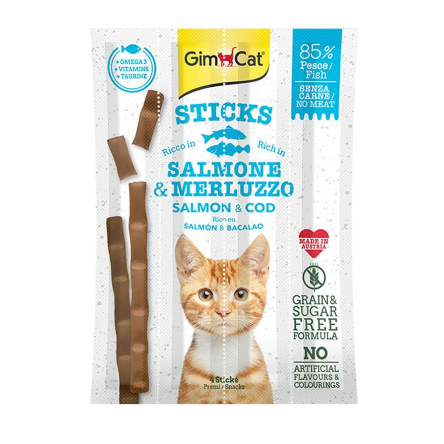 Picture of Gimcat Cat Treat Sticks With Salmon Flavor