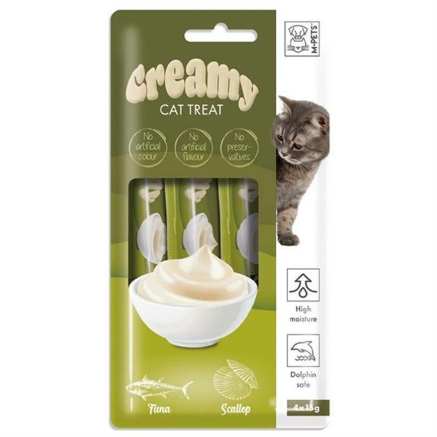 صورة Creamy Cat Treats - Tuna and Scallop 4x15g
