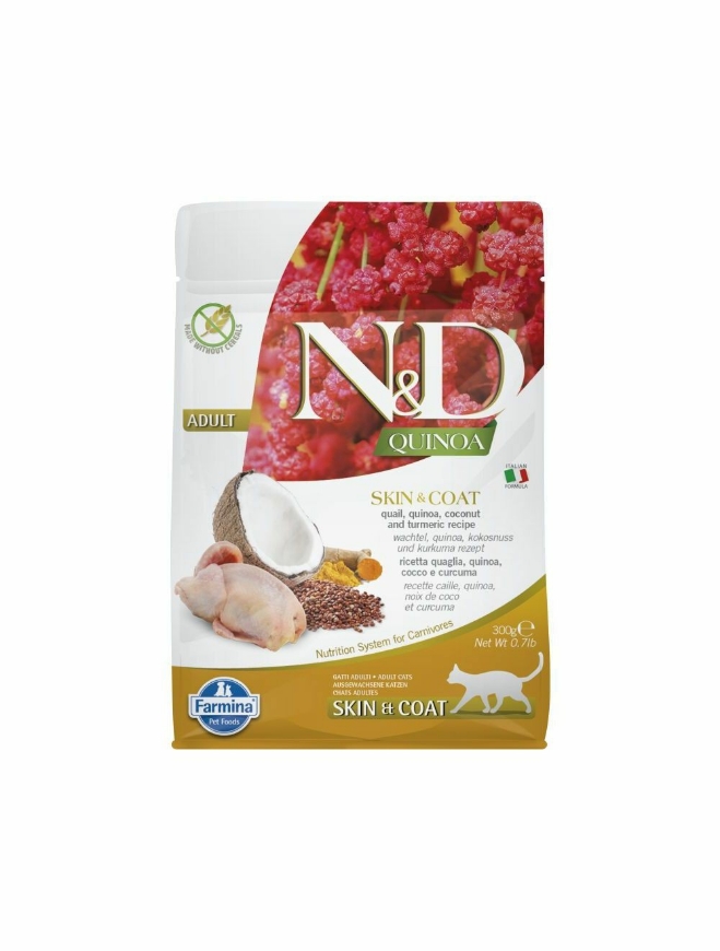 صورة Farmina N&D Quinoa Cat Skin and Coat Quail 1.5 Kg