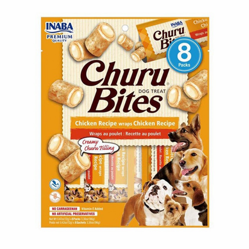 صورة  Inaba Churu Churu Bites for Dogs Chicken 8x12g