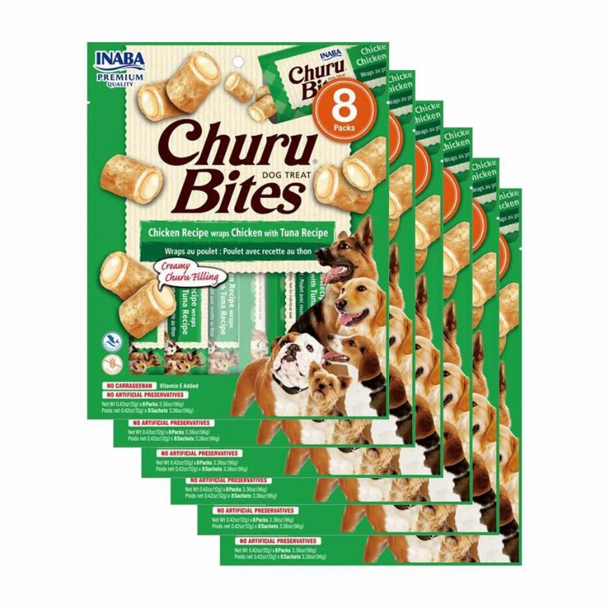 صورة  Inaba Churu Churu Bites for Dogs Chicken and Tuna 8x12g