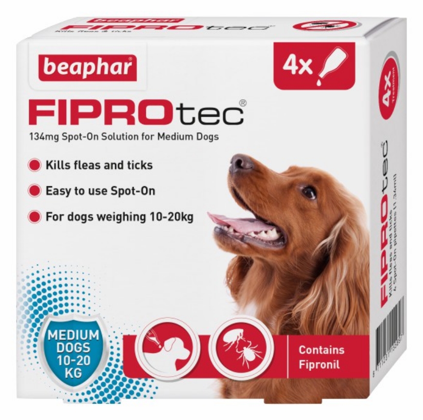 صورة Beaphar Fiportec Flea and Tick for Medium Dogs