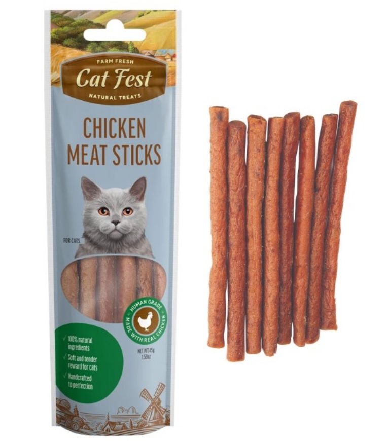 Picture of Cat Fest Chicken Meat Sticks 45g