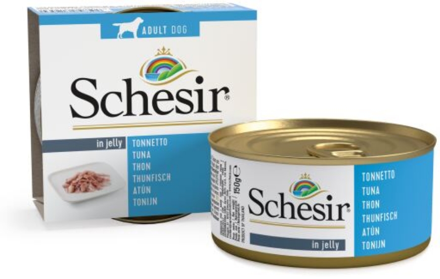 Picture of Schesir Dog Tuna In Jelly Can 150G