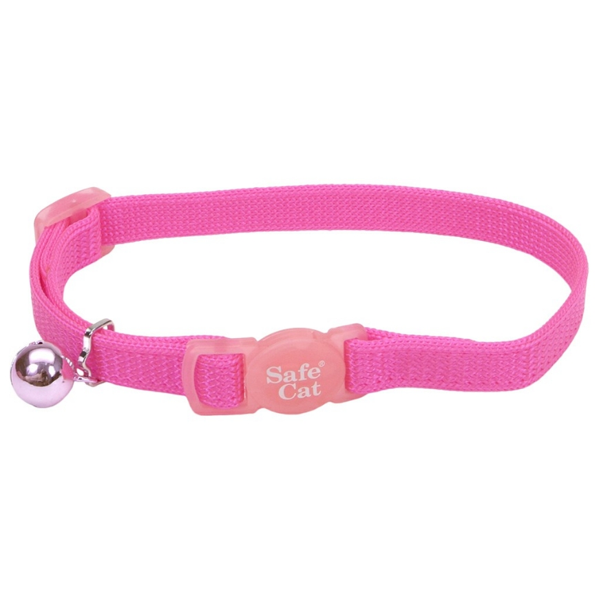 صورة Safe Cat Adj Cat collar   3/8 inch  Neon Pink Cat     Npk