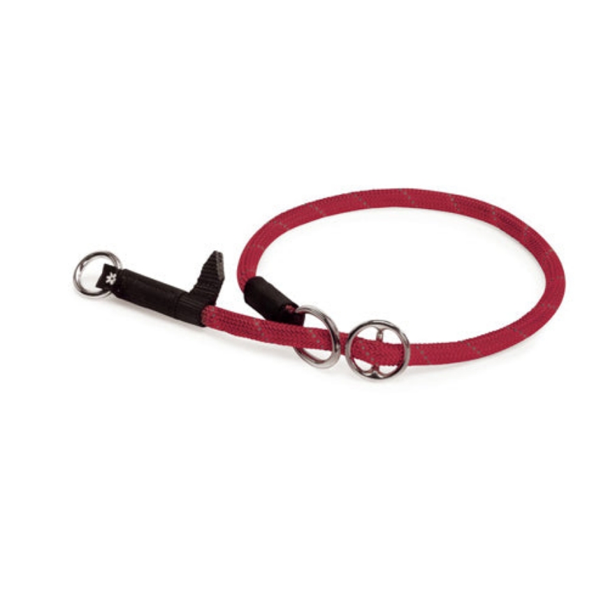 صورة Camon Red Reflective Rope Choke Collar