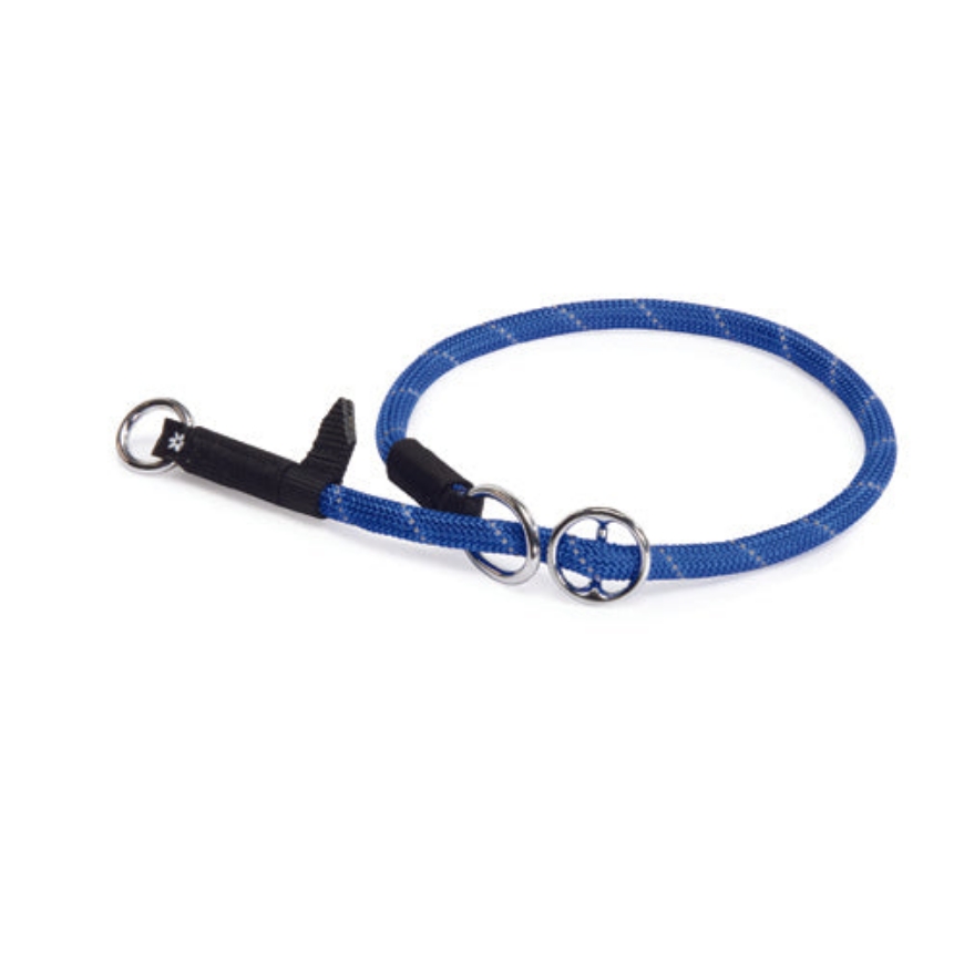 Picture of Camon Blue Reflective Rope Choke Collar