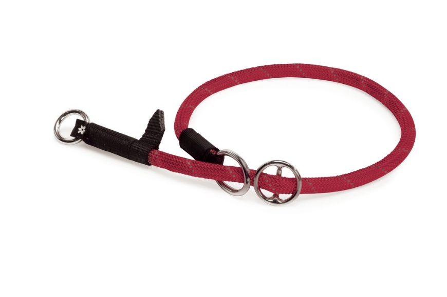 Picture of Camon-Red-Reflective-Rope-Choke-Collar-10X600Mm