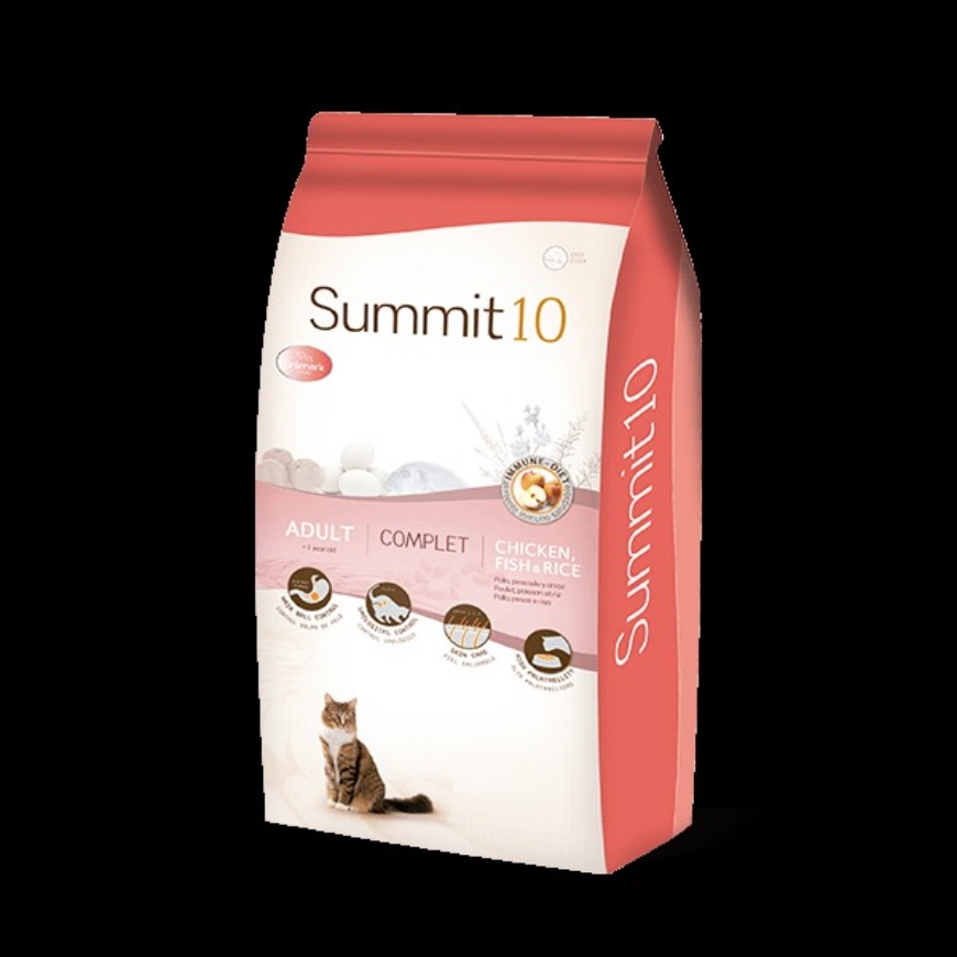 Picture of Summit 10 Cat Adult Complet Chicken Fish And Rice 3 Kg