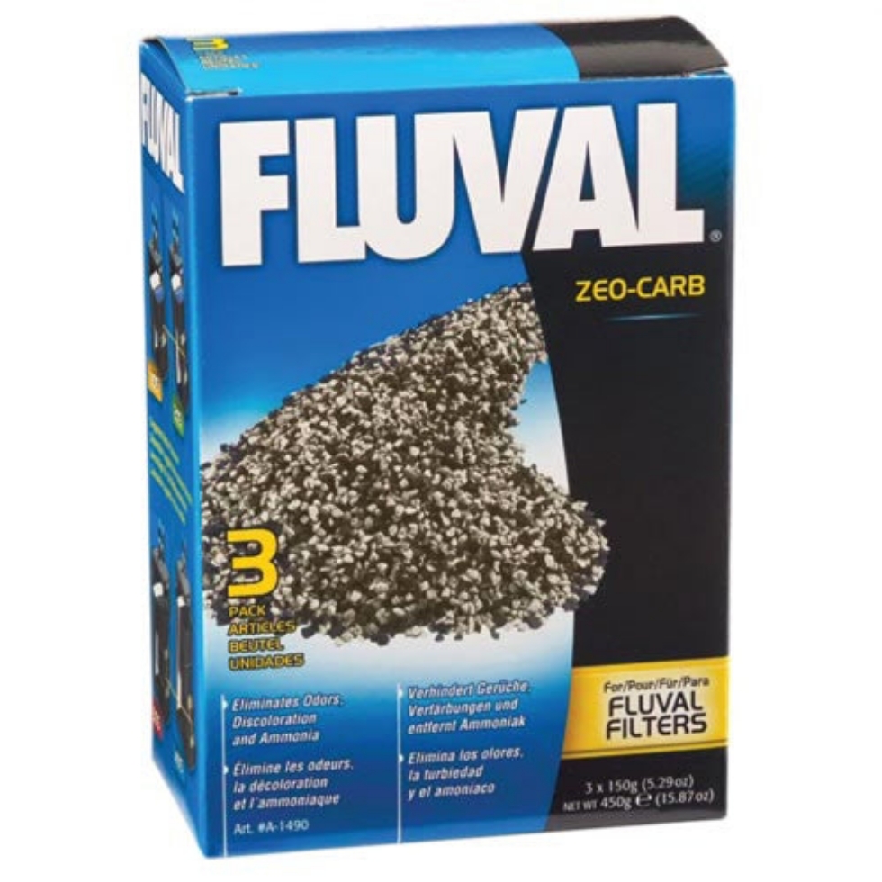 Picture of Fluval Replacment Packs 150G (3/Pk) Blue Zeo-Carb