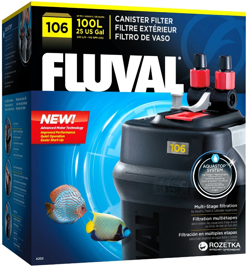 Picture of Fluval 106 External Canister Filters Black Fluval