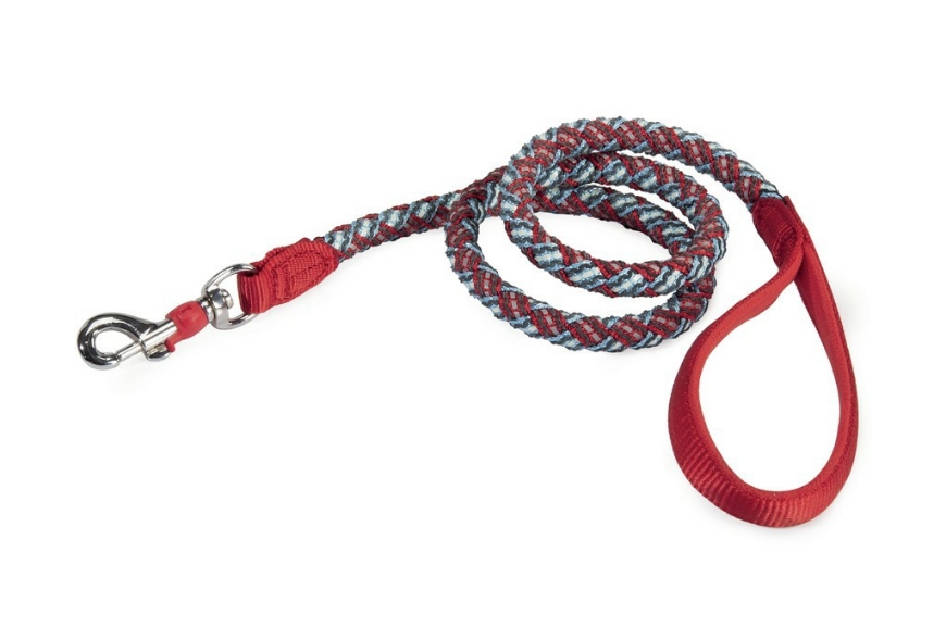 Picture of Camon Twisted Reflective Leash Red Light Blue 12X1100 Mm