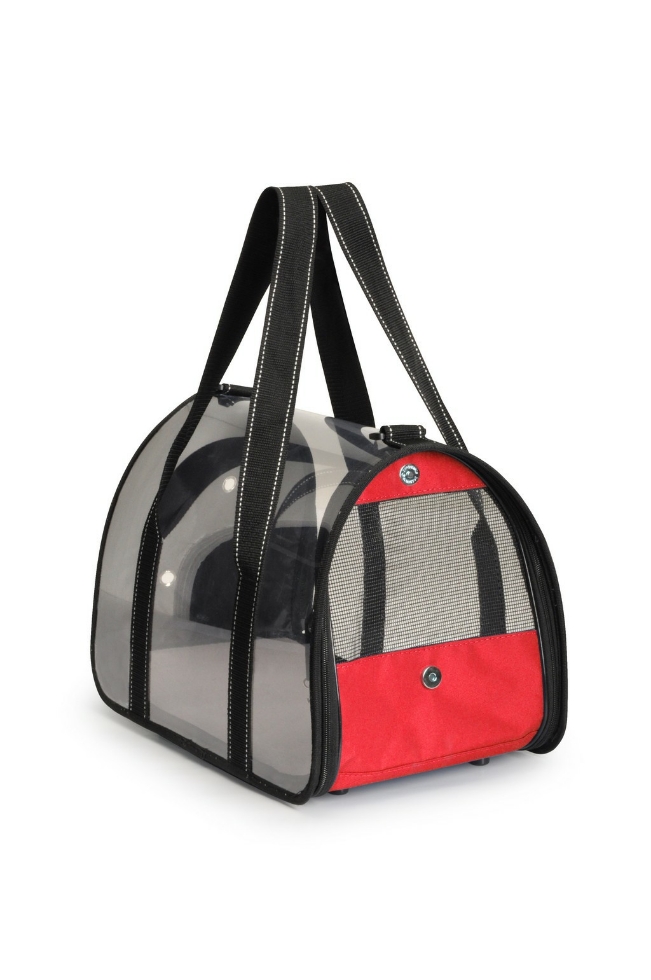 Picture of Camon Pet Carrier With Transparent Cover 48X29X29 Cm Red Or Blue