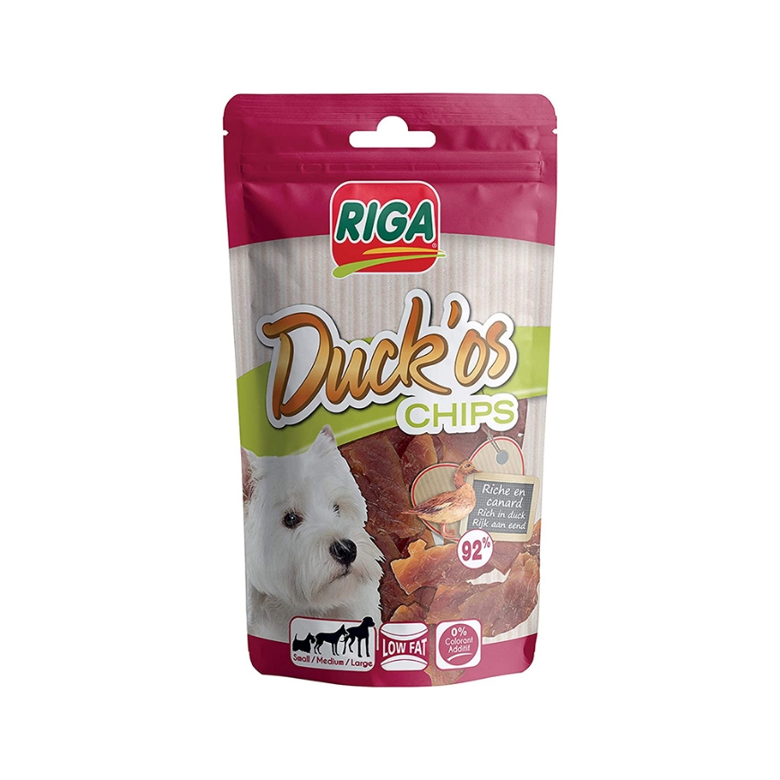 Picture of Riga Duck'Os Duck Chip Dog Treats - 80 g