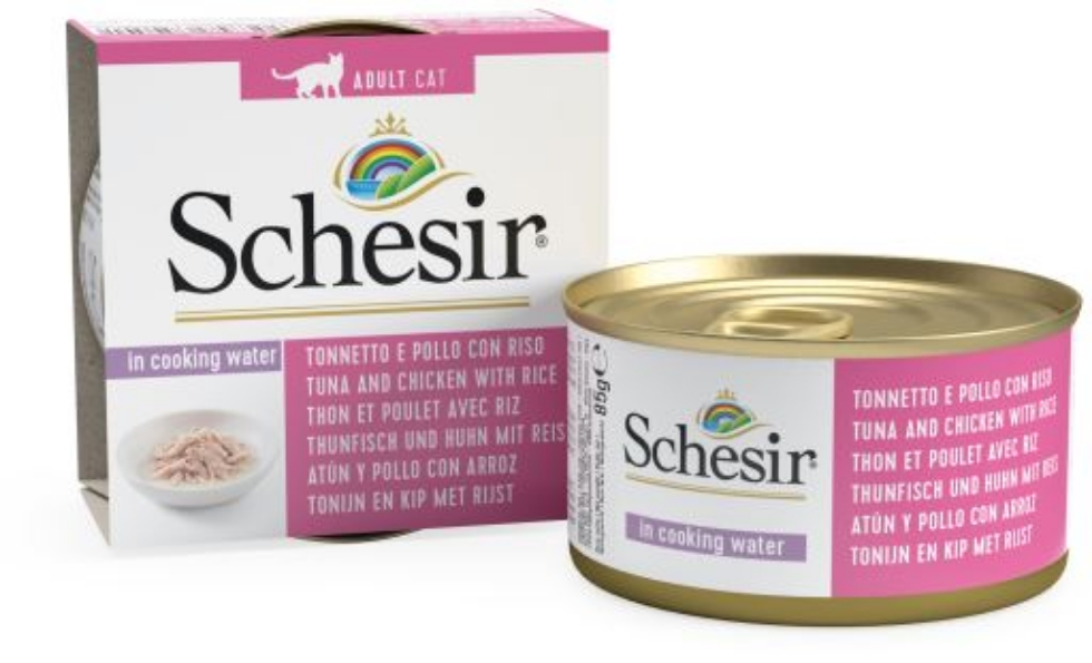 Picture of Schesir Cat Tuna And Chicken With Rice Can 85G